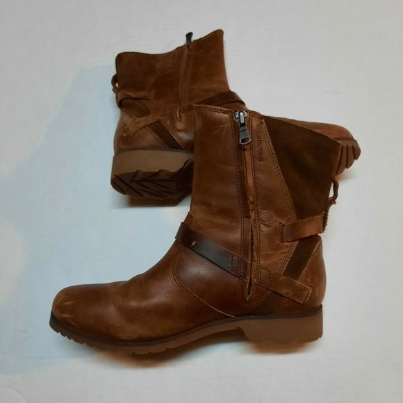 Teva "de la vina low" Boot Brown Leather Boots 6 - Picture 8 of 9